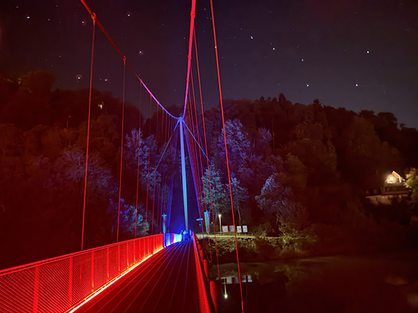 Der Mariensteg Wernstein (Oberösterreich) - Neuburg (Bayern), Fussgängerbrücke von Dipl. Ing. Erhard Kargel